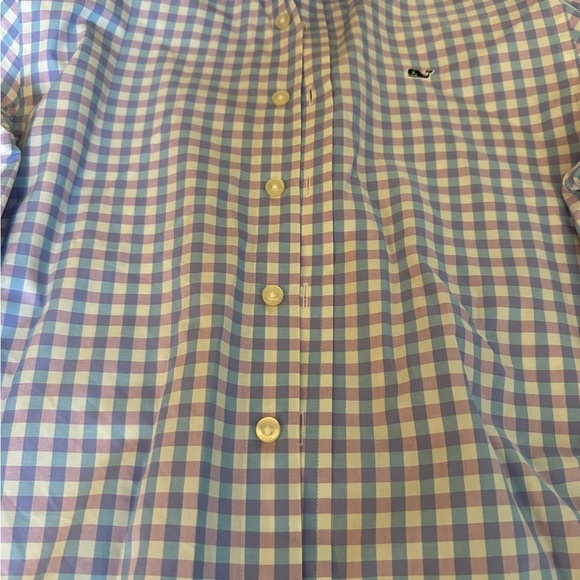 Vineyard Vines boys plaid long sleeve button down shirt - Size Large - Picture 2 of 4